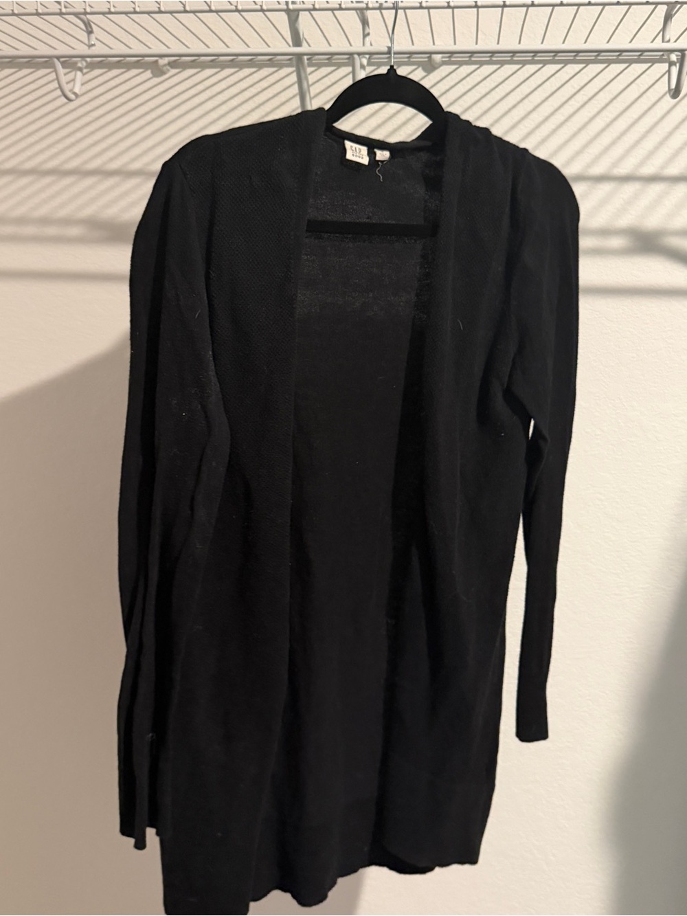 GAP Black Open-Front Women's Cardigan